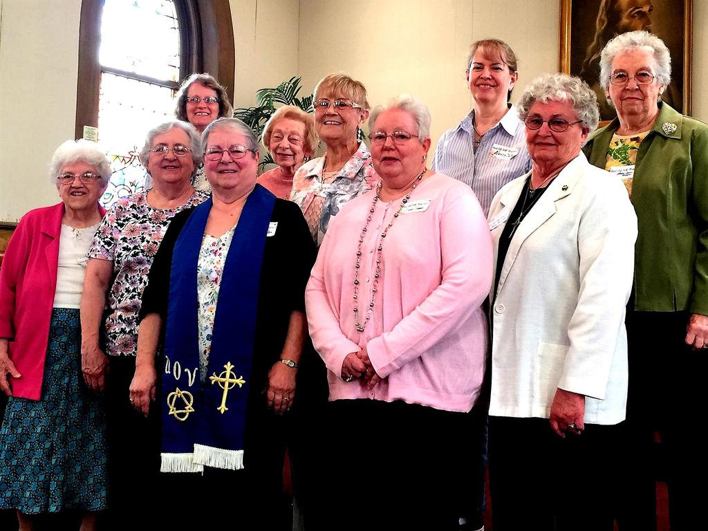The Spring Gathering met at Rock Hill Church in Bellaire, on April 22. After a delightful brunch, the ladies adjourned to the sanctuary for our meeting.
