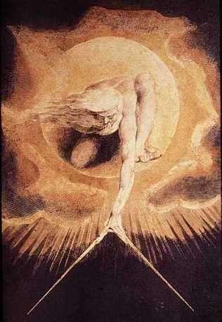 ABOVE: Painting by Blake depicting creation. Gnostics believe that God has a female side called Sophia.