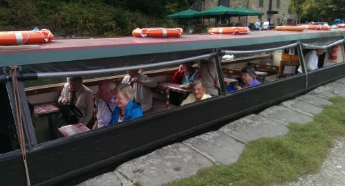 The weather could not have been kinder as the sun shone down as they travelled around visiting such places as Crich Tram museum, Eyam plague village, Carsington Water and other beautiful places in