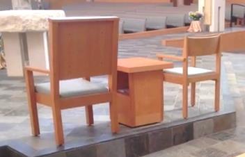 Presider s Chair Presider s Table Deacon s Chair Presider s Chair where the presider sits during Mass Presider s