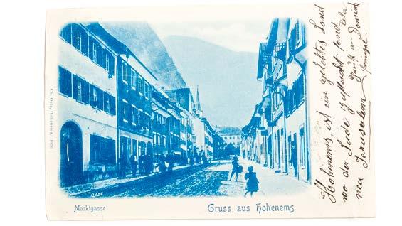 June 2016 News from the Museum (cont.) Some of the Objects from Odd (Continued from page 6) Postcard Hohenems, my hometown, thus starts the folksong, from which the verse on this postcard is derived.