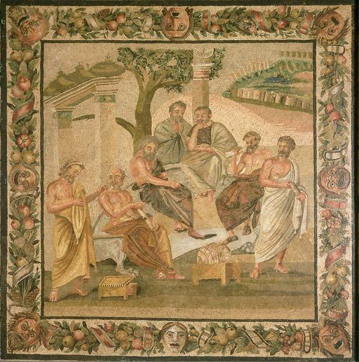 Why Socrates does not know the answers (and why Plato will not tell us what they are) Figure 6 Roman mosaic showing Plato s Academy, from the House of T.