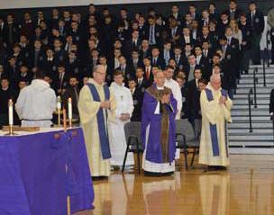 Augustine Prep, NJ On February 18, 2015, Ash Wednesday, Father Michael