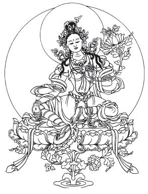 PUJAS: CHITTAMANI T R PUJA 199 The Abbreviated Four-Mandala Ritual to Chittamani Tãrã by Kyabje Gaden Trijang Rinpoche Taking Refuge From the enlightened activities of all the victorious ones the TAM