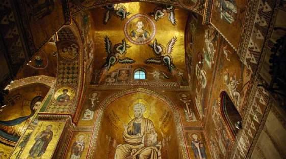 Inside the Monreale Cathedral The