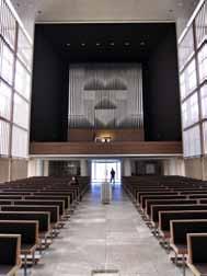 The church is visually confronting yet its design speaks of a