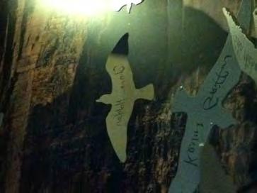 Create seagull cut-outs to write names on, hang on mobiles For a small church you could create the mobiles in the service.
