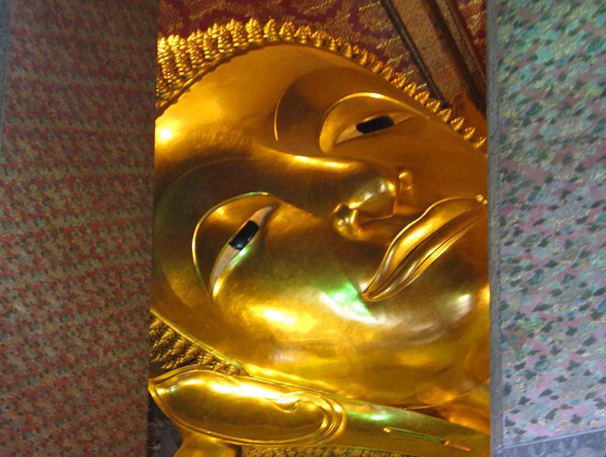 Ayutthaya and Sukhothai). Wat Pho is best known, however, for its huge gold-plated Reclining Buddha, the largest reclining Buddha in Thailand (46m long by 15m high).