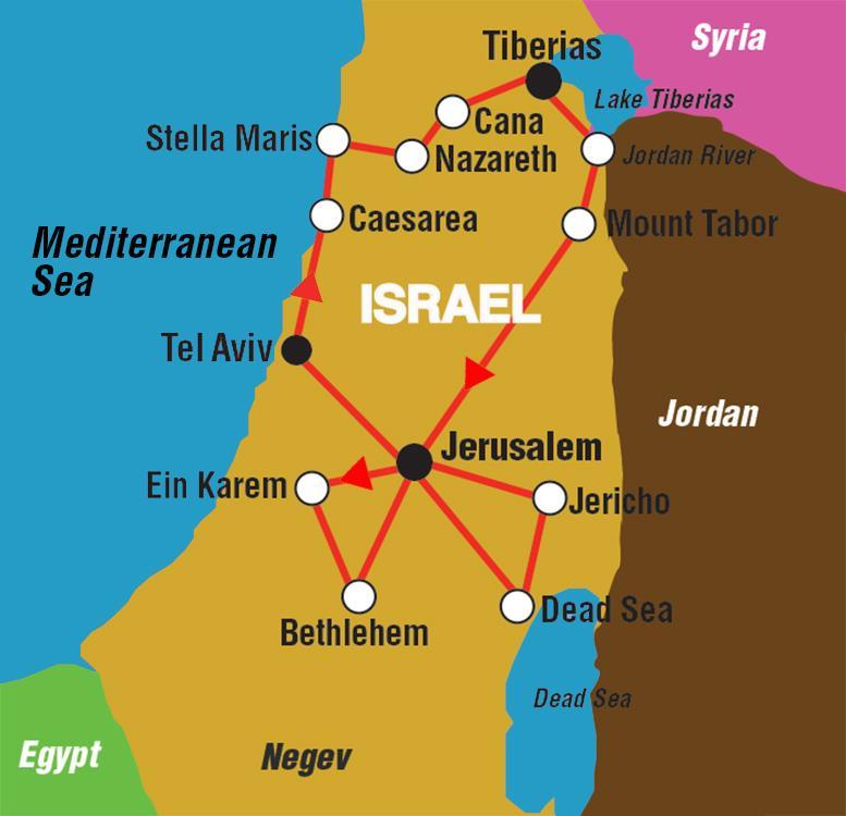 com Since 1979 The Holy Land - 10 Days from $3175 including Airfare & All Taxes - Travel Dates Oct 17-26, 2018 (Tel Aviv, Tiberias, and Jerusalem) Escorted Tour of The Holy Land 10 Days/8 Nights