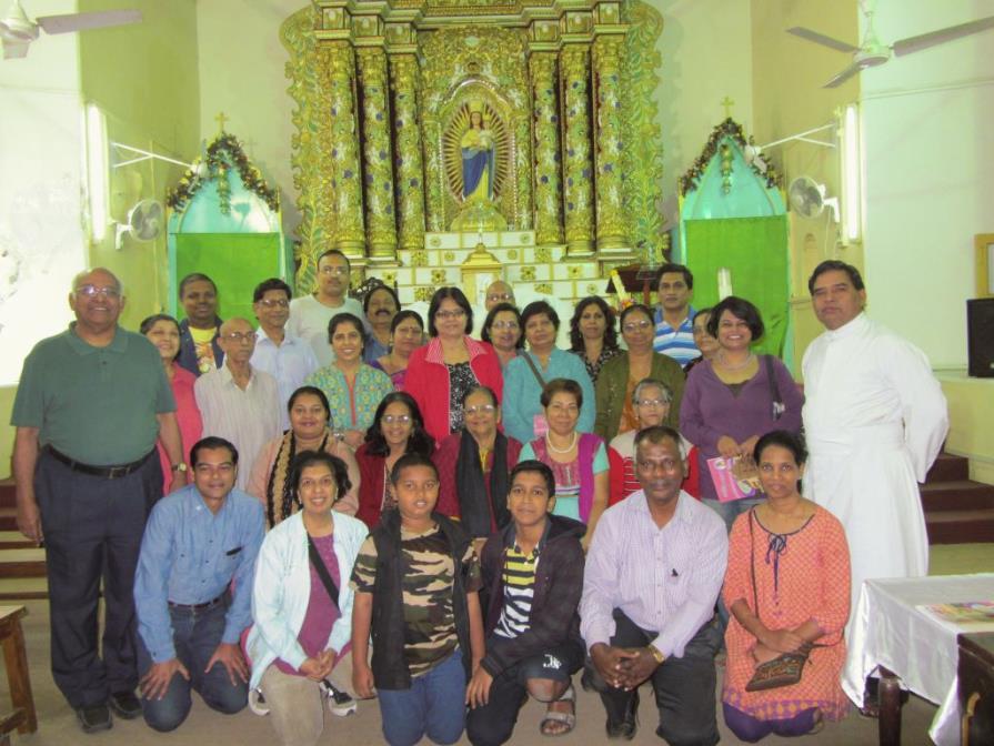 MATUNGA - MUMBAI (INDIA) On 26 January 2015 The ADMA group of the Shrine of the Madonna of Don Bosco, Matunga, Mumbai, India held their annual pilgrimage.