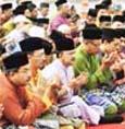 Fig. 14 Main activities of Boun Khao Salak Festival in Lao 5) Three Islamic Festivals in Malaysia [7] a) Hari Raya Aidil Adha Festival Malaysian Muslims celebrate the festival