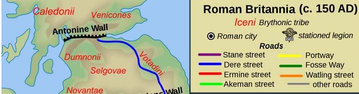 The Roman army constructed a series of