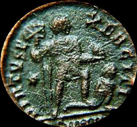 Victory advancing left Valens also issued many coins