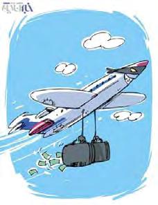 Airline prices increase, cartoon published by Khabar Online, October 5 Mehr News Agency criticized this week the decision to significantly increase airfare prices and questioned whether it was even