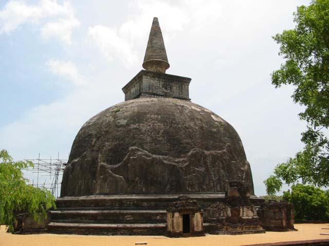 The last mega stupa built by the kings is Rankothvehera (Fig. 8), or the Golden Pinnacle Stupa, in Polonnaruwa, the medieval capital of Sri Lanka.
