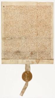 . The Magna Carta was signed in 1215 when the leading _ challenged the idea of the D o _ K. This was the start of democracy in the country.