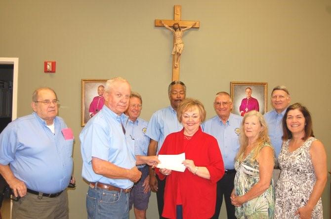 Center (PRC) of Jackson. The Knights were able to donate more than $2,000 to the PRC as a result of funds received from the Georgia State, Knights of Columbus Charity fund.