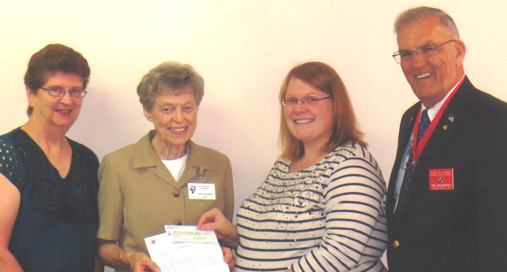 olic Social Services of Augusta, Sister Janet Roddy a $1,417 check. The outgoing President Mrs. Andrea Perez and Vice President Mrs.