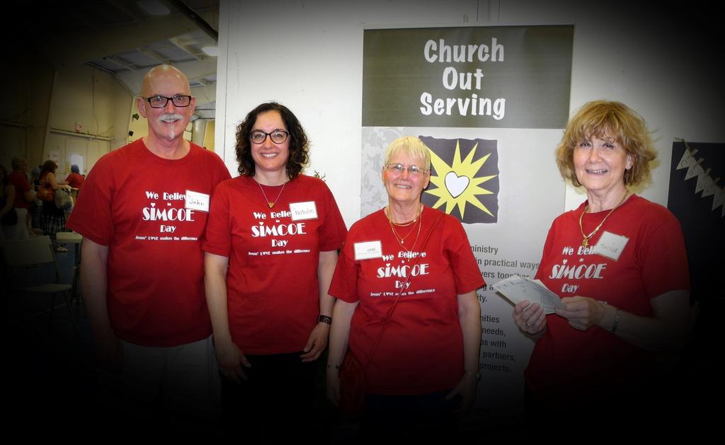 Simcoe Churches Serve Their Community in Love In response to the desire for our churches to be more of a blessing in Simcoe, Ontario, a team of believers from several denominations came together in