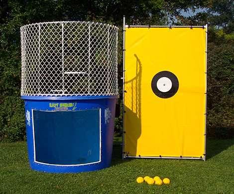 Family Fest Dunking Booth One Ball - $2 Three Balls - $5 No