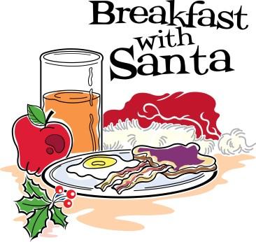 BREAKFAST WITH SANTA December 10 th 9:00am Here comes Santa Claus, Here comes Santa Claus, right down Santa Claus lane Bring your little ones on December 10 th for Breakfast with Santa!