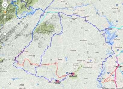 Trail of South Carolina Militiamen and Lincoln County Men to Kings Mountain 24 September 7 October 1780 The approximate mileage of the three major routes to Kings Mountain was: 248 miles from
