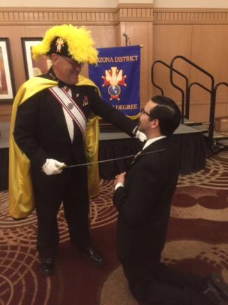 Knight in Phoenix AZ at the June 10, 2017 State Exemplification Holy Humor Worthy District Master Bryant Knights SK