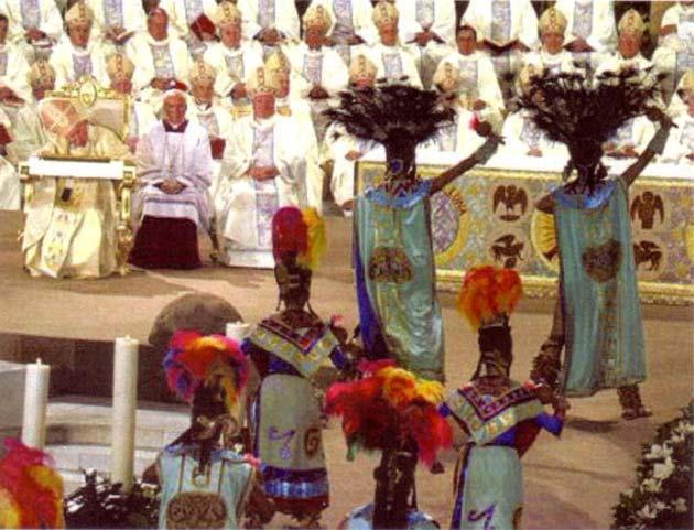 The Heresies of John Paul II 182 Above: John Paul II s Mass in 2002 in Mexico City, which incorporated the