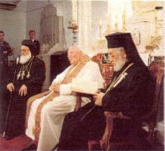The Heresies of John Paul II 200 John Paul II taught that schismatics don t need to be converted John Paul II in the Syrian Orthodox Cathedral of St.
