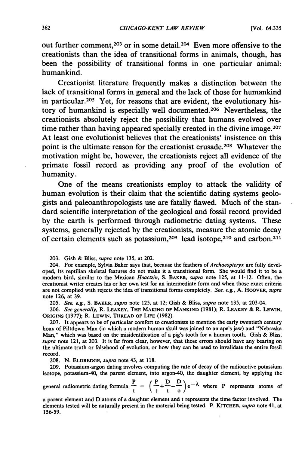 CHICAGO-KENT LAW REVIEW [Vol. 64:335 out further comment, 203 or in some detail.