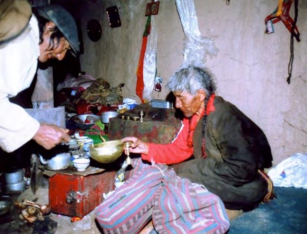Spirit-mediums of Upper Tibet 31 P3: Pho-bo srid-rgyal with an