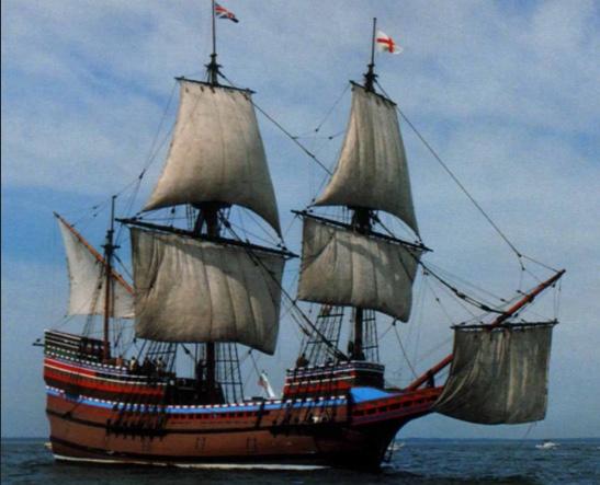 The group set sail August 5, 1620, from Delfshaven, England on the Speedwell with about 120 passengers, but that ship's springing a leak and other forms of inadequacy forced a return, putting in at