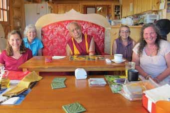 Rangjung Neljorma Khadro Namsel Drolma (Khadro-la) joined Rinpoche touring several California centers including Land of Calm Abiding, Vajrapani Institute and Land of Medicine Buddha (LMB).