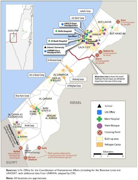 Cordesman: The Gaza War A Strategic Analysis 2/2/09 Page 35 Figure 4: The Fighting in Gaza Source: Jim
