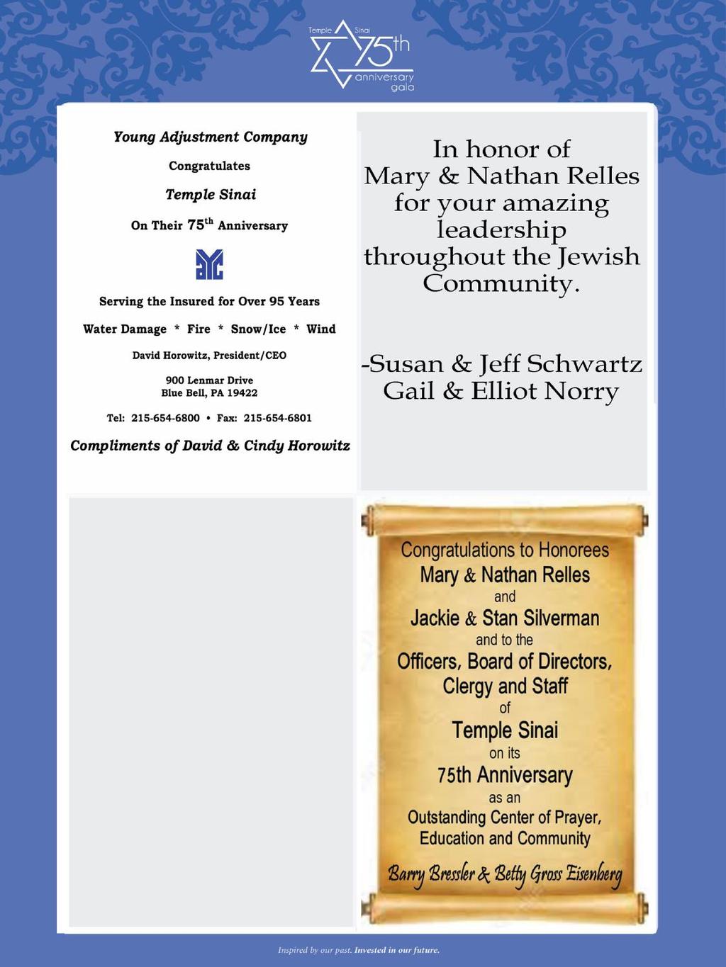 Mazel tov to the Relleses and the Silvermans on this well-deserved honor.