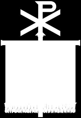The labarum (Greek: λάβαρον) was a military standard that displayed the "Chi-Rho" symbol, formed from the first two Greek letters of