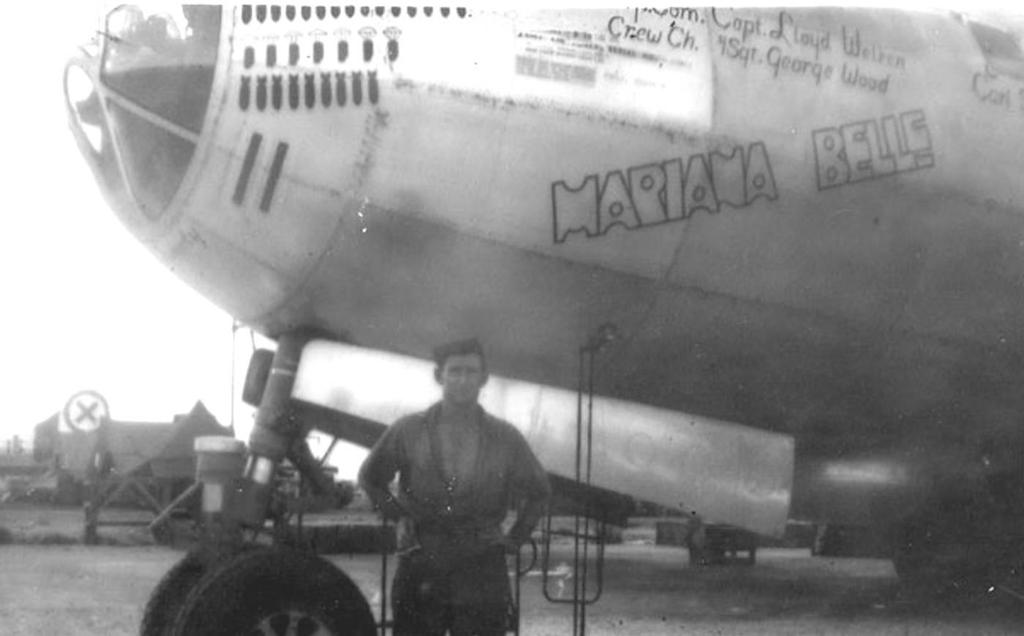 Flak damaged the plane, flown by Roy Nighswonger this mission,