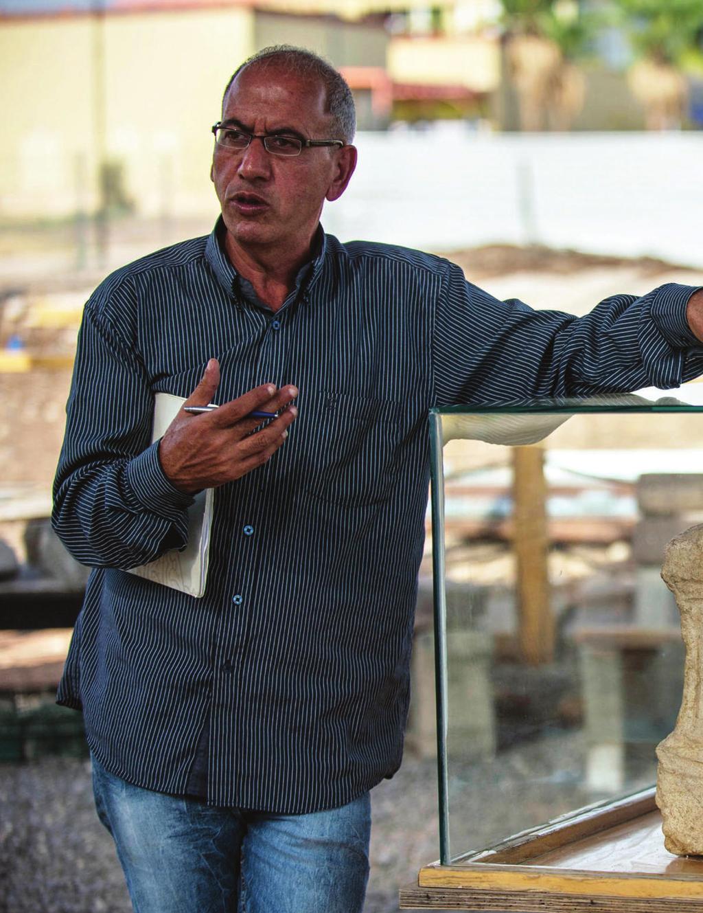 Arfan Najar, an archaeologist at the Israel Antiquities Authority,