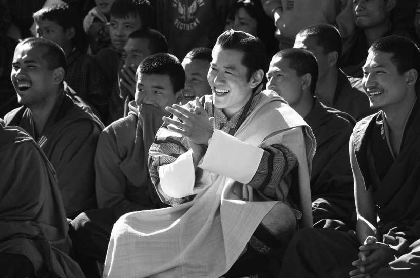 at bay. Like people everywhere, the Bhutanese also want prosperity, but not at the expense of cherished traditions and culture.