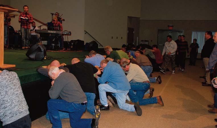 Men at the altar were found in the services Friday, January 24th The first service on Friday morning, Bro. Rev.