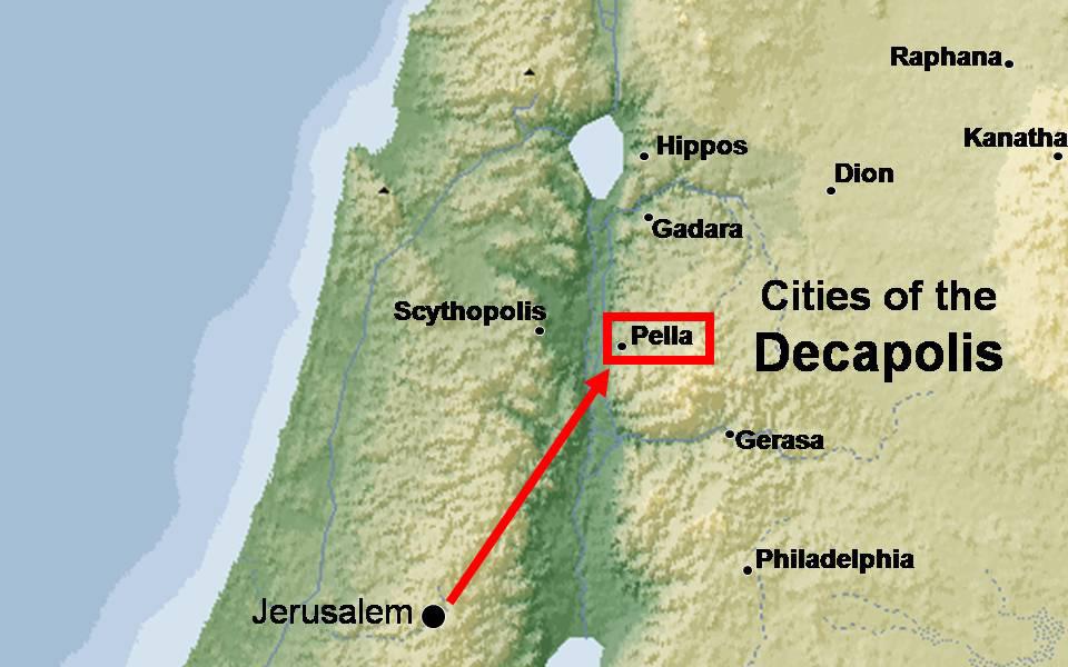 Pella Pella is 8 miles SE of Bethshan (Scy