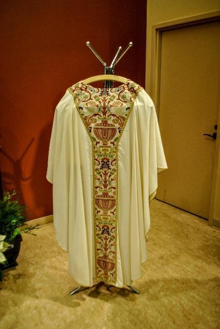 Whenever a priest celebrates Mass or administers the Sacraments, he wears the Stole as a sign that he is occupied with an official