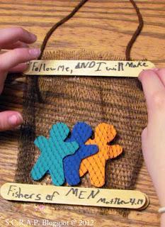 8 Craft Learning Activity: "Fishers of Men" This craft will help students visualize Jesus' invitation to everyone to become "fishers of men.
