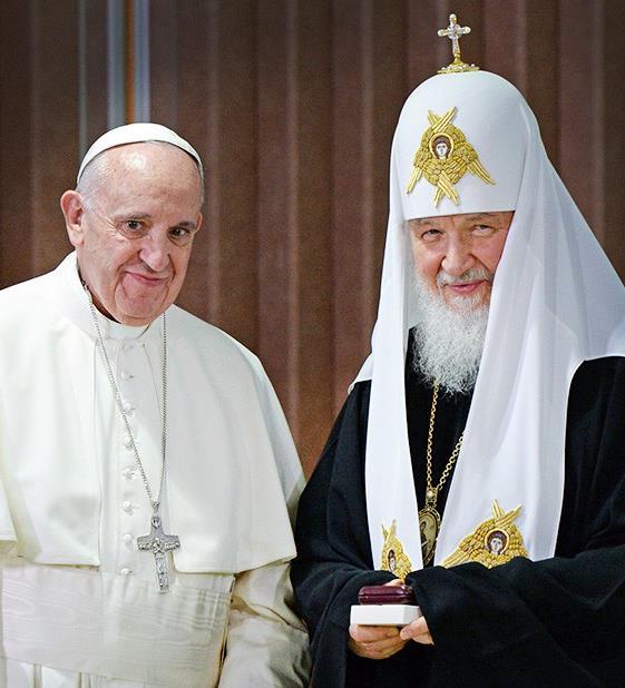 The meeting of Patriarch Kirill and Pope of Rome Francis February 12, 2016 Havana, Cuba.