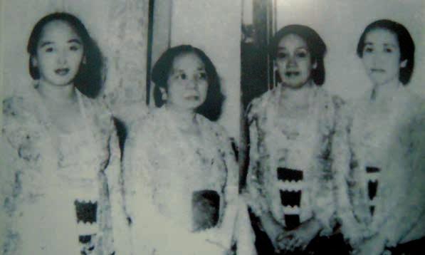 HBIX s first four wives from left, Ciptomurti (third wife), Pintokopurnomo
