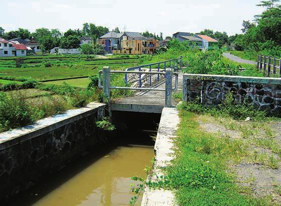 A view of the Selokan Mataram canal built in the Japanese period, Sleman. J Monfries.