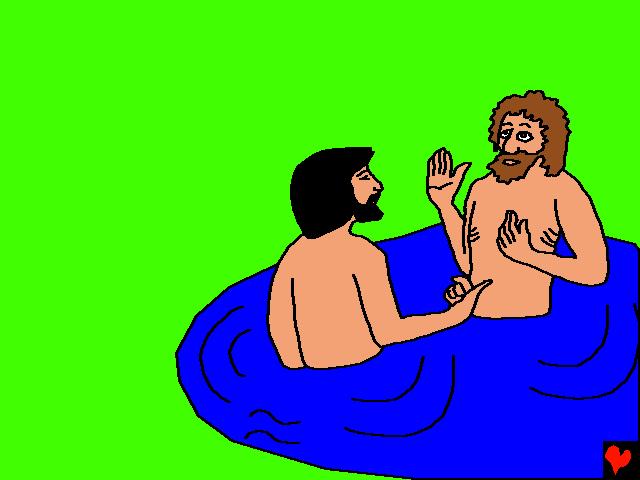 "You should baptize me," John protested.