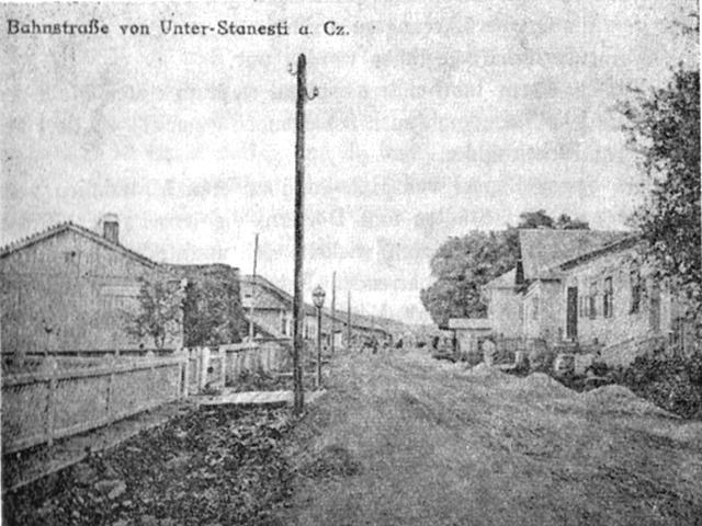 Bahnstrasse in Stanesti de Jos c.