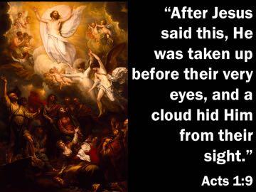 This is what the Christian church has called The Ascension. I think it would be less confusing if we called it The Enthronement.