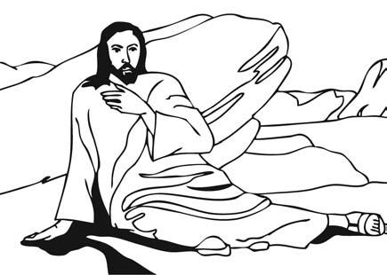 Lesson 1 8 MONDAY MAY 19 AT THE START OF JESUS MINISTRY (Matthew 4:4) After His baptism, Jesus goes out into the desert for 40 days. His purpose is to pray and think about His mission.